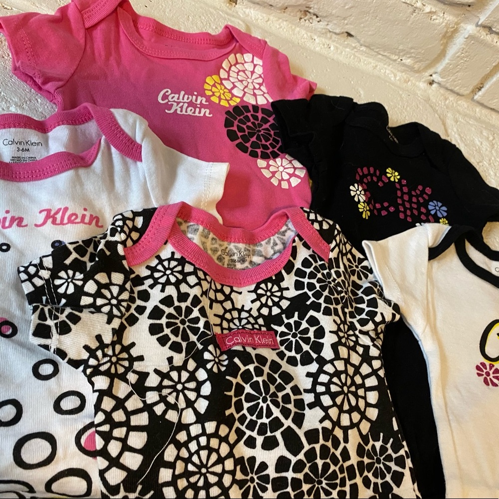 Calvin Klein Baby Onesies Size 3-6 Mo Never Used
